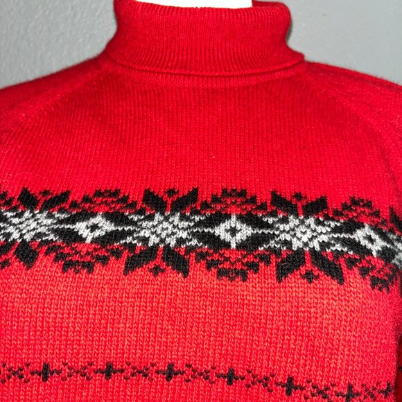 CLAN DOUGLAS VINTAGE SKI CASHMERE FAIR ISLE NORDIC SWEATER MADE IN SCOTLAND - M - Picture 2 of 11